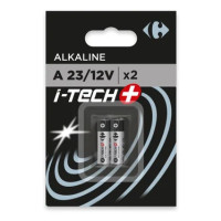 Carrefour 2 Pile alcaline A23