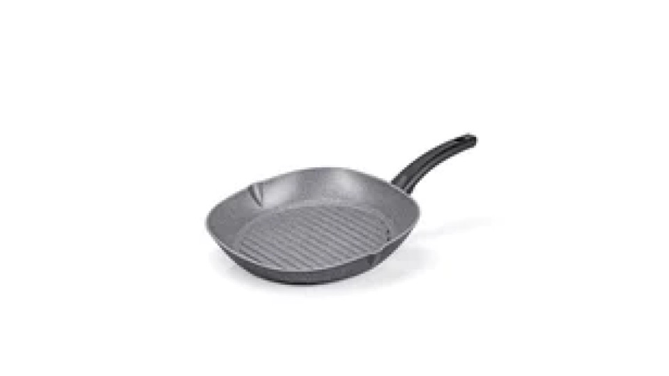 Carrefour Home Bistecchiera quadrata 28x28 cm per induzione con rivestimento effetto pietra