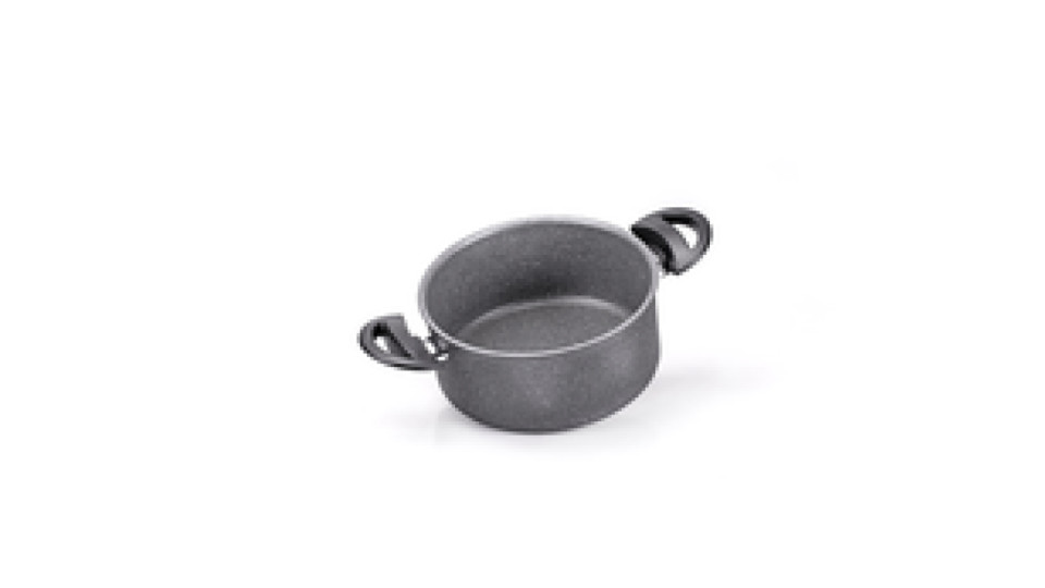Carrefour Home Casseruola 2 manici 20 cm per induzione con rivestimento effetto pietra