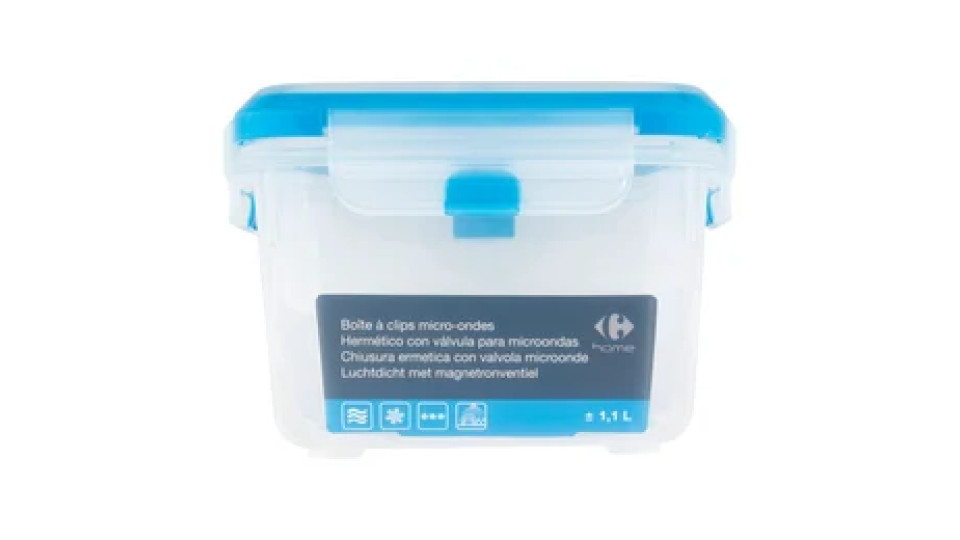 Carrefour home Contenitore Quadrato 1,1 L