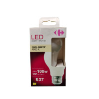 Carrefour Led goccia smerigliata 100W, attacco E27, luce fredda