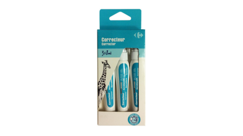 Carrefour Penne correttori 3 pezzi