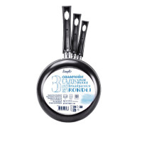 Carrefour Simpl Set Casseruole 14-16-20 cm Antiaderente
