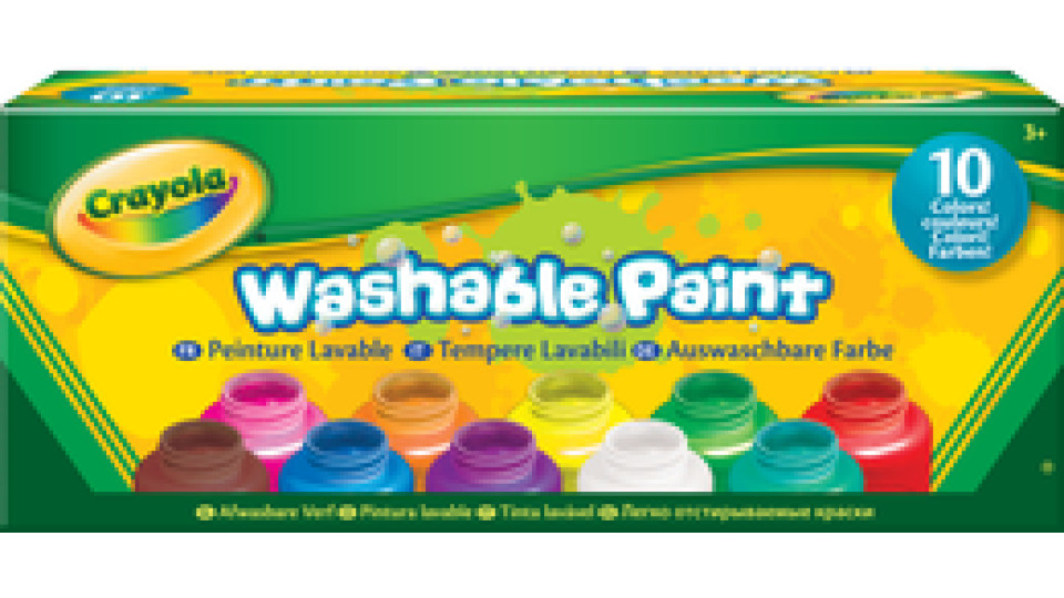 Crayola 54-1207G pittura ad acqua Multi 60 ml Vasetto 10 pz