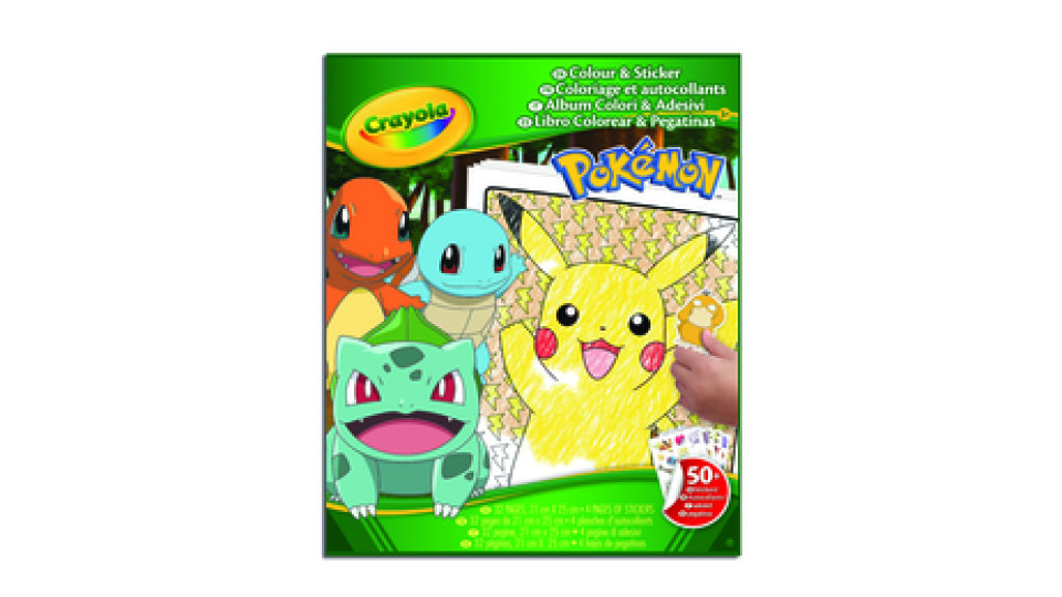 Crayola Album adesivi-coloring pokemon