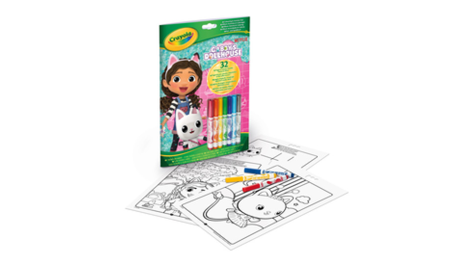 Crayola Album Attività & Coloring Gabby's DollHouse