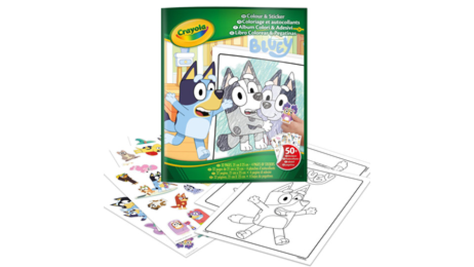 Crayola Album Color&Sticker Bluey