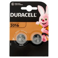 Duracell 2016 Batteria Bottone al Litio Specialistica 3V confezione da 2 DL2016 CR2016
