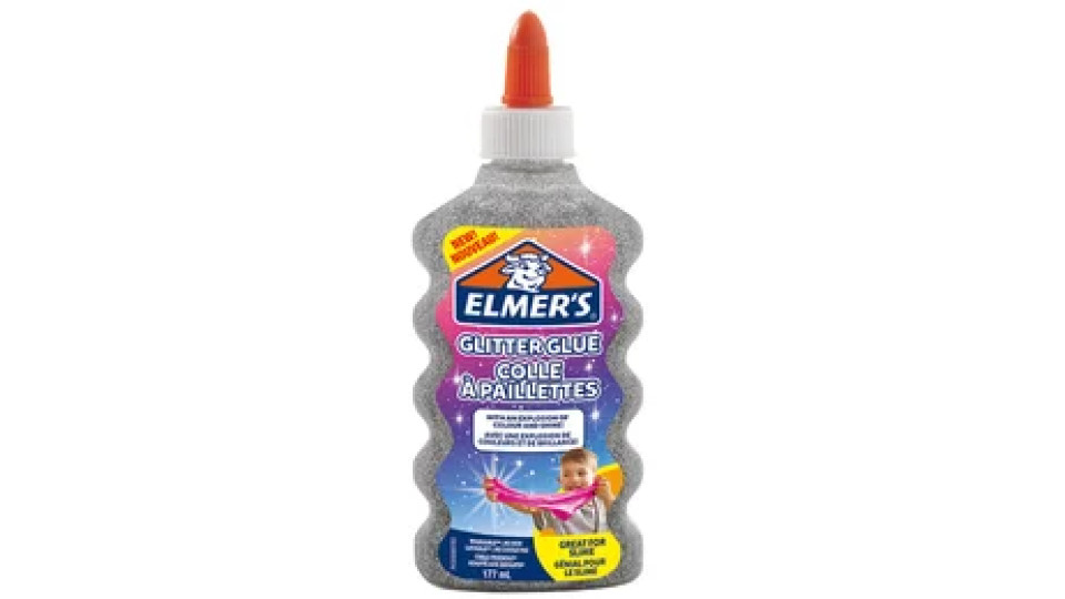 Elmer's Colla liquida glitterata argento