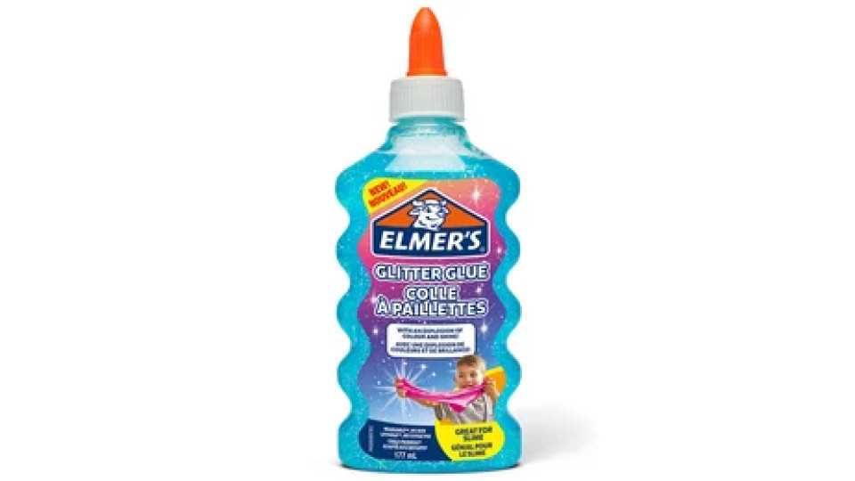 Elmer's Colla liquida glitterata blu