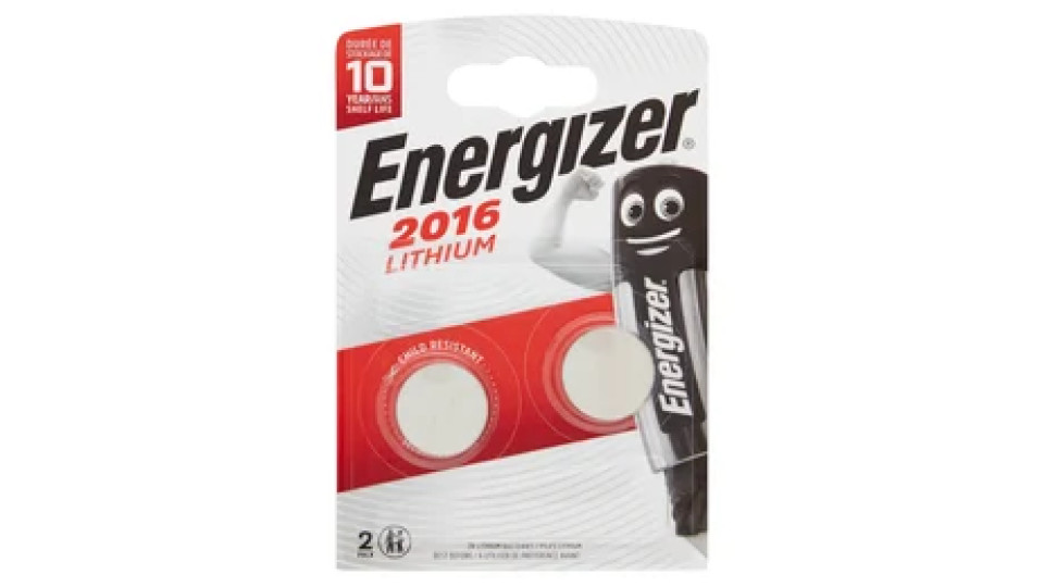 Energizer 2016 Lithium 2 pz