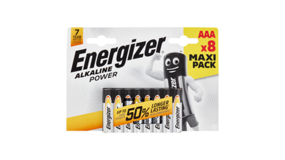 Energizer Alkaline Power AAA 8 pz