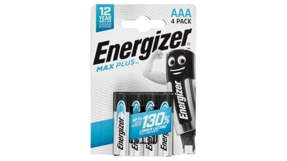Energizer Max Plus AAA 4 pz