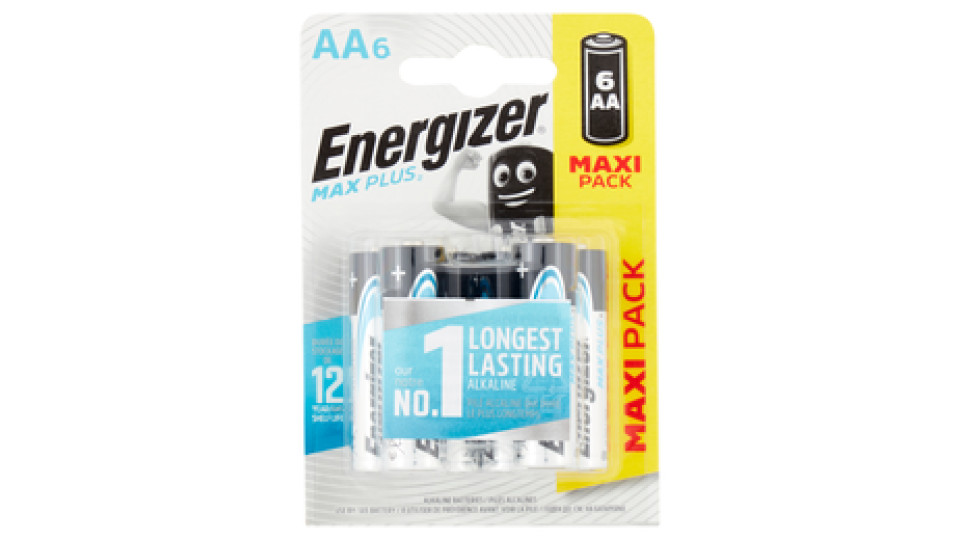 Energizer Max Plus AA Stilo 6 pz