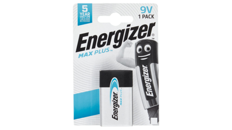 Energizer Max Plus Alkaline 9V 1 pz
