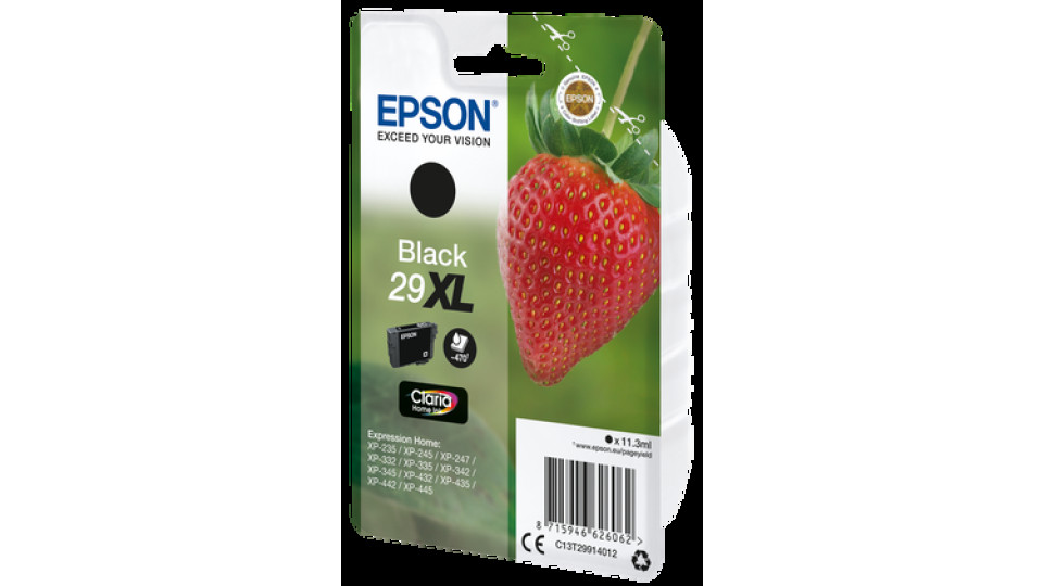 Epson Strawberry 29XL fragola cartuccia inchiostro originale nero XL 1pz