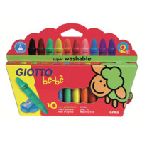 F.I.L.A. Astuccio 10 Pastelli A Cera Giotto Bebe'