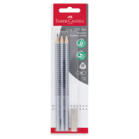 Faber-Castell Grip 2001 Matite grafite HB 3 pz e gommino salvapunta