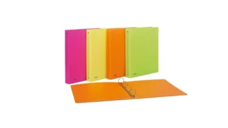 Favorit 400090369 raccoglitore ad anelli A4 Verde, Arancione, Rosa, Giallo
