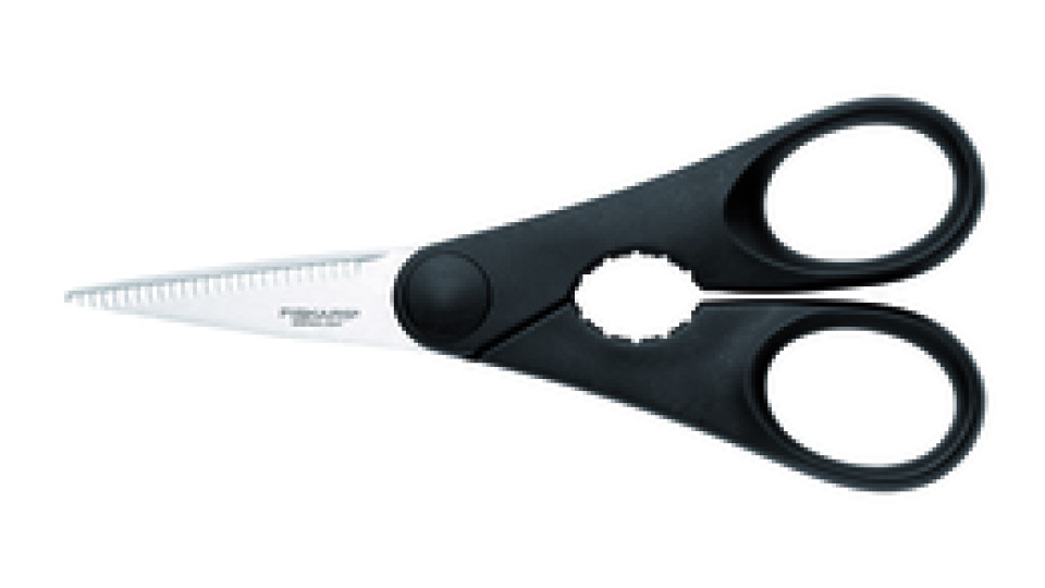 Fiskars 1023820 forbici da cucina 200 mm Nero, Acciaio inox Universale