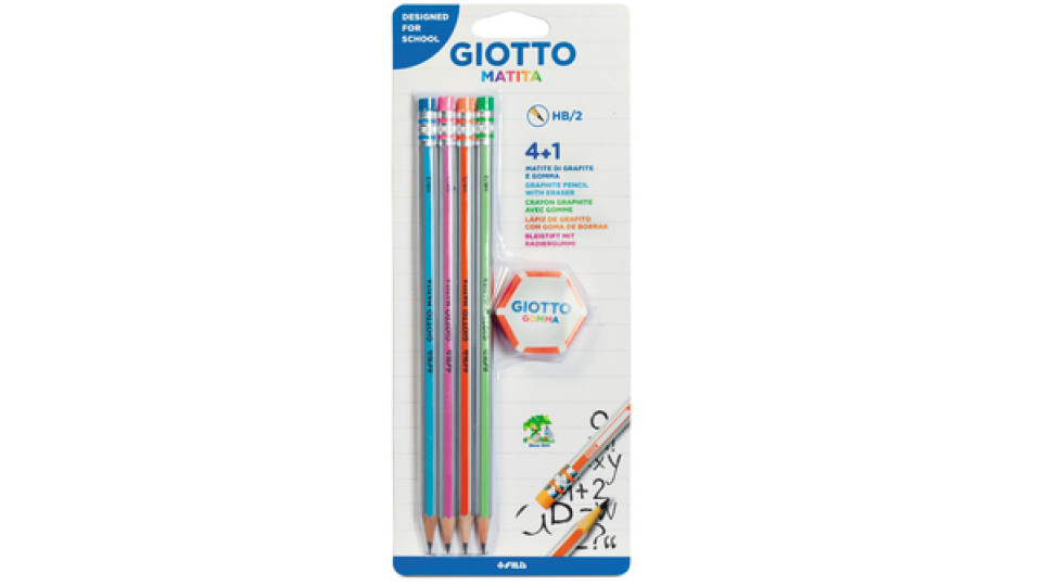 Giotto 233500 matita di grafite HB 4 pz