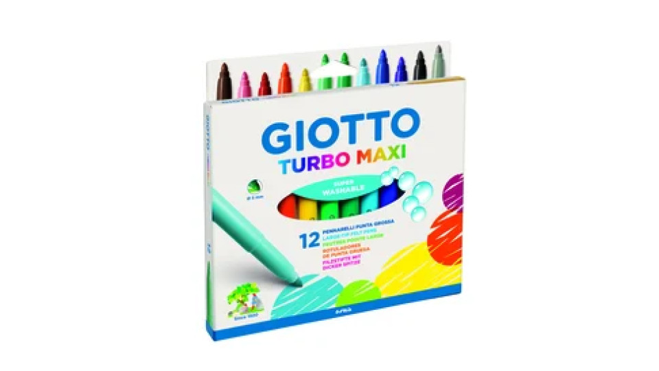 Giotto Astuccio 12 pennarelli turbo maxi
