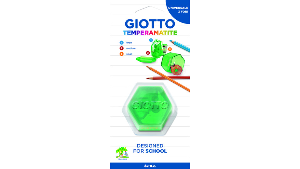 Giotto Temperino universale a 3 fori