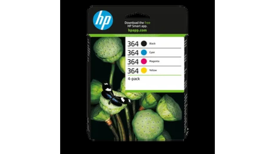 HP Confezione da 4 cartucce originali di inchiostro nero/ciano/magenta/giallo 364