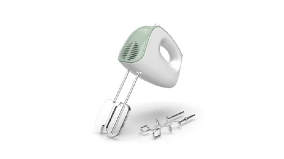 Imetec Sbattitore elettrico Crea&Crema, Fruste extralunghe, Ganci acciaio inox, 5 velocità, Funzione turbo, 500 W