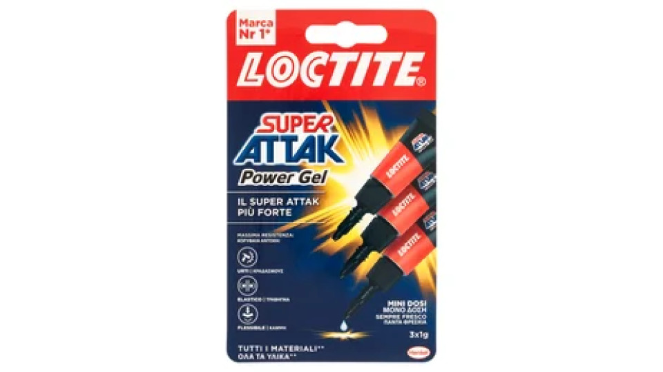 LOCTITE Super Attak MiniTrio Power Flex 3 x 1 g