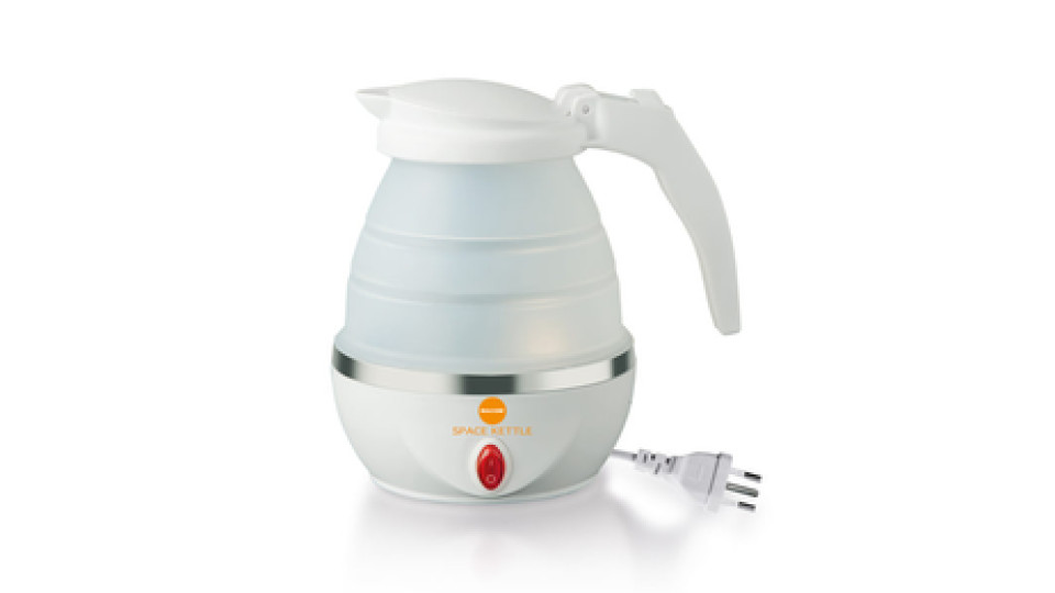 Macom Bollitore elettrico pieghevole SalvaSpazio da viaggio 0,8 L Bianco 1100 W
