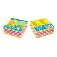 Mitama Cubo fogli adesivi pouch autoadesiva Rettangolo Multicolore 500 fogli Autoadesivo