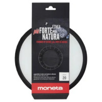 moneta Etnea coperchio in vetro con bordo in silicone cm ø 20