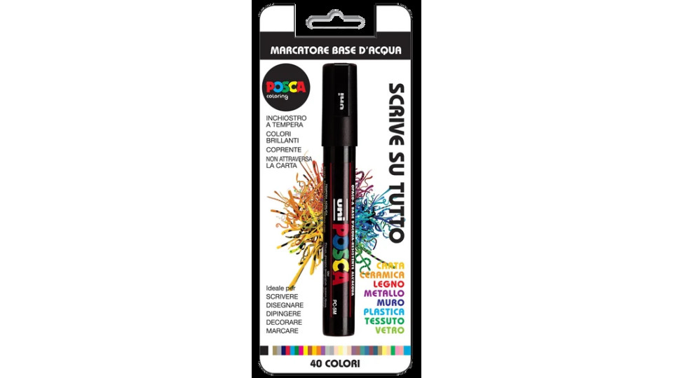 Osama Posca marcatore a base d'acqua nero punta 2.5 mm