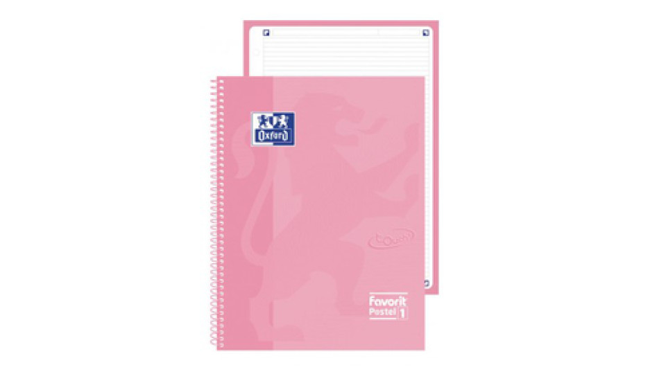 Oxford Favorit P@stel 1 quaderno per scrivere A4+ 160 fogli Rosa