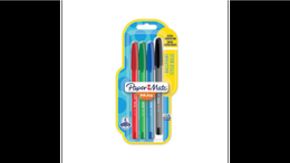Papermate InkJoy 100ST Nero, Blu, Verde, Rosso Penna a sfera Medio 4 pz