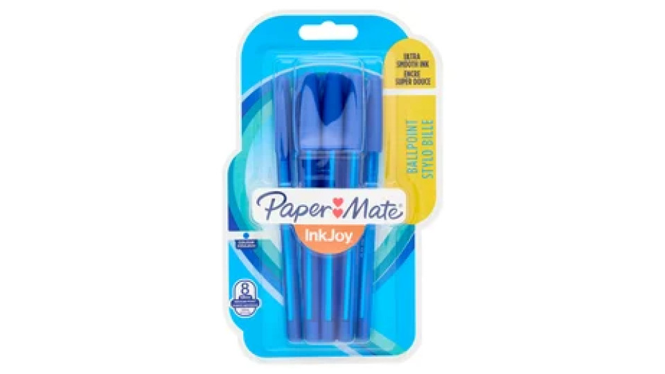 Paper Mate InkJoy Ballpoint 1.0mm Medium Point blu 8 pz