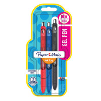 Papermate InkJoy Gel Penna in gel retrattile Medio Nero, Blu, Rosso 3 pz