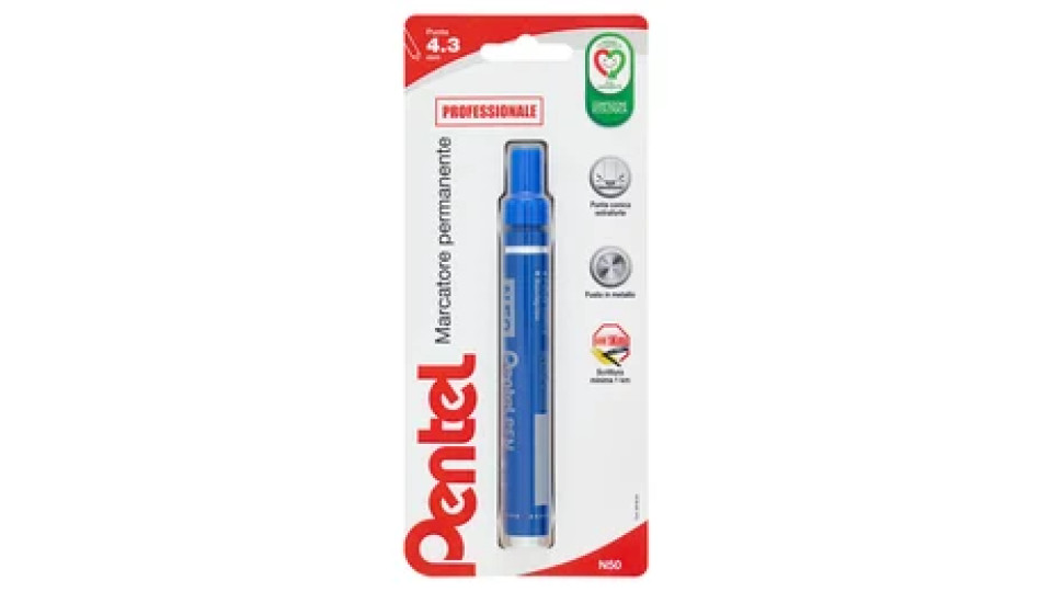 Pentel Pen N50 marcatore permanente blu 1 pz
