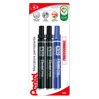 Pentel Pen N50 marcatore permanente colori ass.ti 3 pz