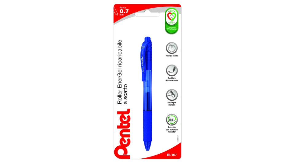 Pentel Roller EnerGel X a scatto 0.7 mm blu 1 pz