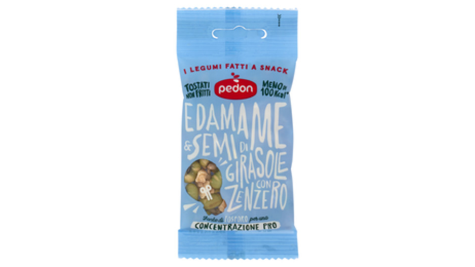 pedon I Legumi Fatti a Snack Edamame & Semi di Girasole con Zenzero 20 g