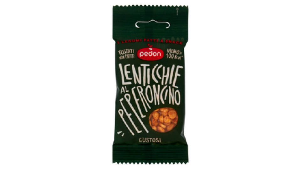pedon I Legumi Fatti a Snack Lenticchie al Peperoncino 20 g