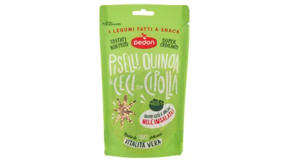 pedon I Legumi Fatti a Snack Piselli, Quinoa & Ceci con Cipolla 90 g