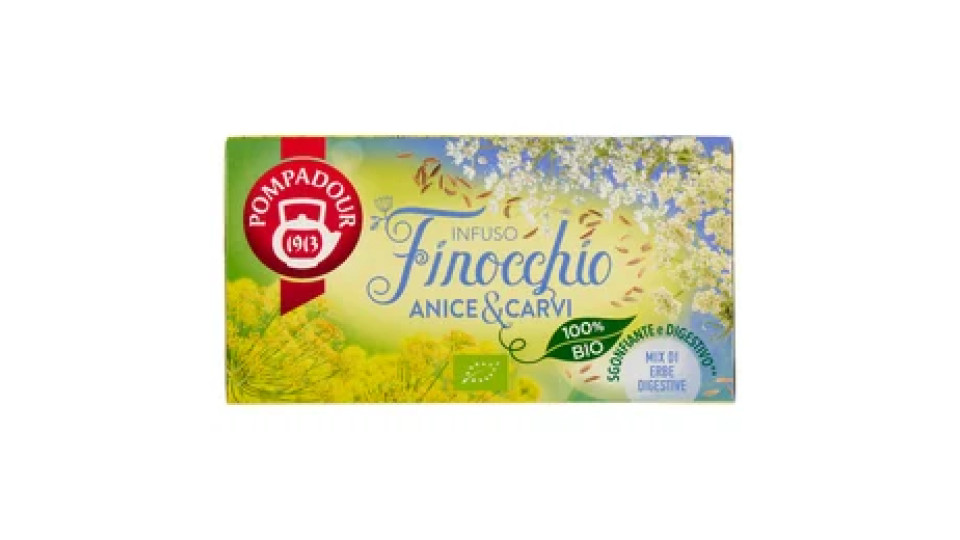 Pompadour Infuso Finocchio Anice & Carvi 18 x 2,25 g