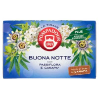 Pompadour Le Tisane Buona Notte con Passiflora e Canapa* 18 x 2,2 g