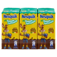 NESQUIK Pronto da Bere Senza Lattosio Latte e Cacao 3 Brick da 180ml