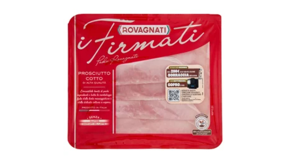 Rovagnati i Firmati Prosciutto Cotto di Alta Qualità 100 g