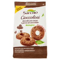Sarchio Cioccolosi biscotti con cacao e gocce di cioccolato Biologico 200 g