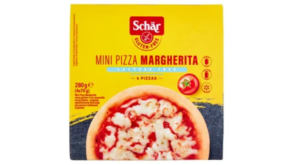 Schär Mini Pizza Margherita Lactose Free 4 x 70 g